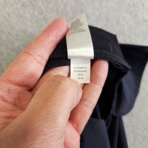 Athleta Pants Womens 14P Blue Gramercy Track Trouser Snap Hem Office Commute - Picture 13 of 15